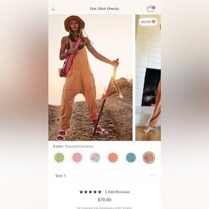 Free People Hot Shot Onesie- Toasted Coconut